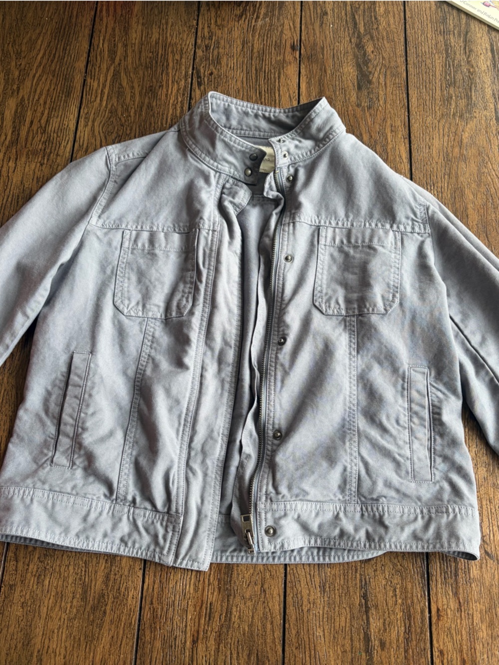 Lucky Brand Jacket Full Zip Blue Coat Women’s Size Large Good Condition